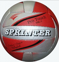 Мяч волейбольный  SPRINTER  5-слоев, серебро+красный 5230