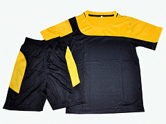 Форма футбол. Ке001 чёрный с жёлтым (0,26кг, 13*3*24, 34)