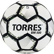 Мяч футб. "TORRES ВМ500" арт.F320635, р.5 32п.PU. 4подк.слой, бело-серо-серебро
