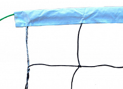 Сетка волейбольная, размер  9,5х1м,толщина нити 2,2 мм, со стальным троссом К6 VB002
