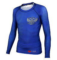 Рашгард для MMA Rusco Sport BLUE HERB детский (8(M))